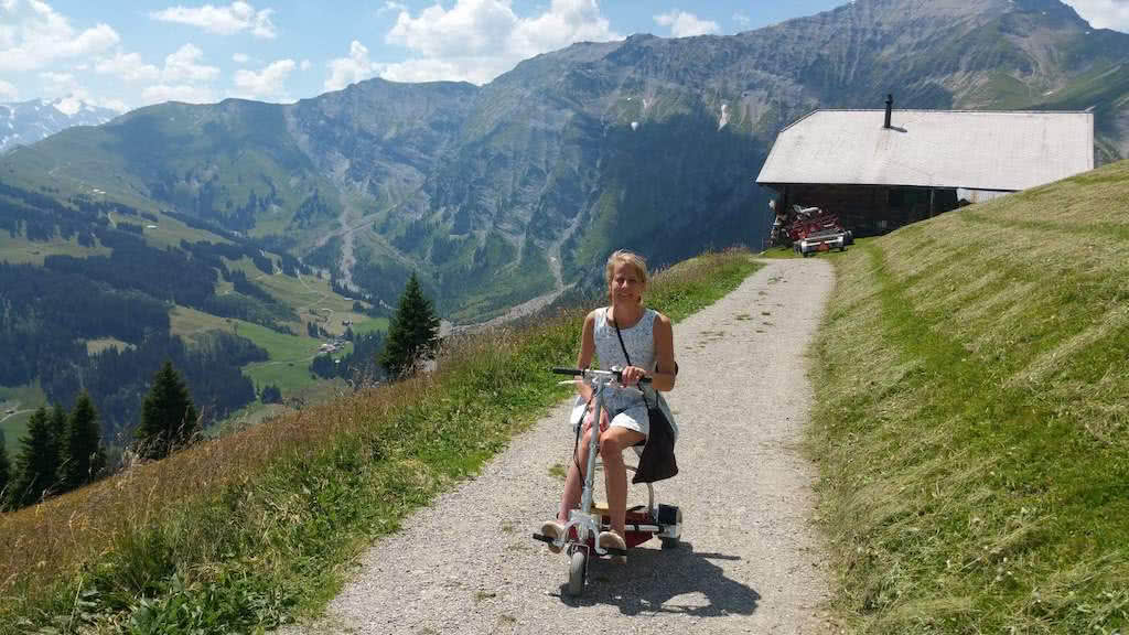 Annika Lüthi has her life back thanks to the incredible TravelScoot!